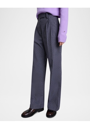 Pernon Embellished Tennis-Striped Pants