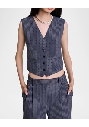 Verny Embellished Striped Vest