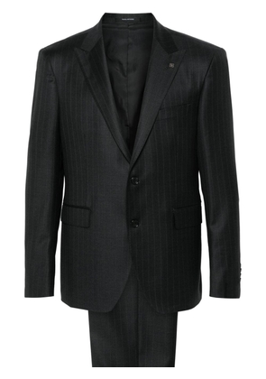 Tagliatore single-breasted pinstripe blazer - Grey