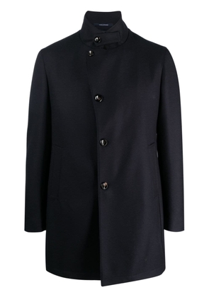 Tagliatore peaked virgin-wool coat - Blue