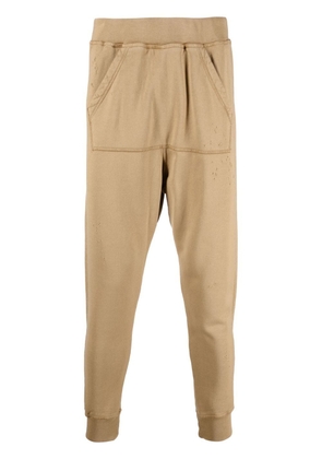 DSQUARED2 tapered cotton track pants - Neutrals