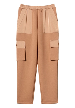 TWINSET scuba-jersey cargo trousers - Neutrals