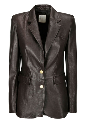 Tagliatore Sophie leather blazer - Brown