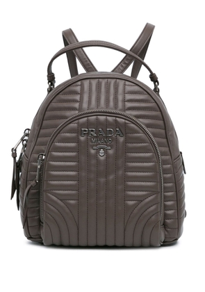 Prada Pre-Owned 2010-2023 Soft Calf Impunture Diagramme backpack - Brown