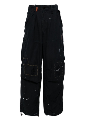 Kolor stitch-detailed cargo trousers - Blue