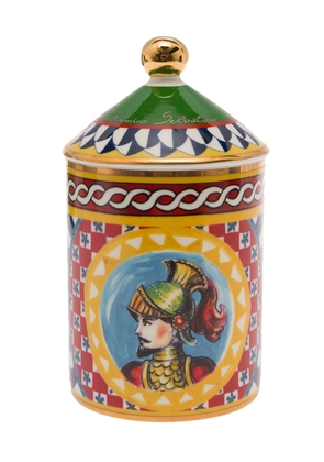 Dolce & Gabbana Wild Jasmine Scented Candle With Lid And Carretto Print