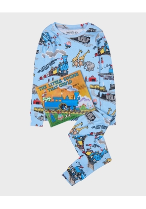 Kid's The Little Engine That Could Pajama Gift Set, Size 2-6