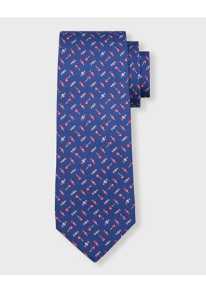 Men's Sweet Printed Silk Tie