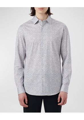 Men's James Ooohcotton Micro-Geometric Sport Shirt