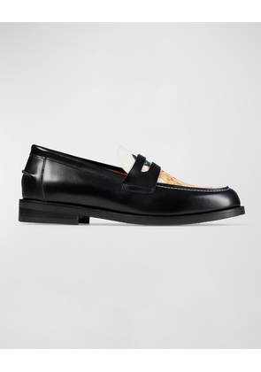 x Playboy Men's Wilde Sketch Penny Loafers