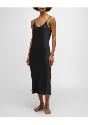 Backless Washable Silk Mini Slip Dress