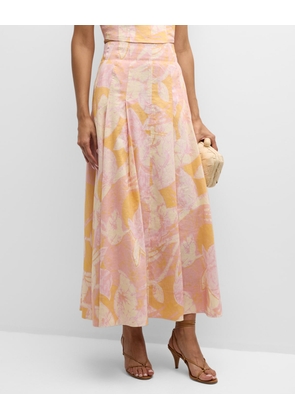 Eve Pleated A-Line Skirt