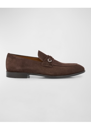 Men's Desio Gancio Rubber-Sole Suede Loafers