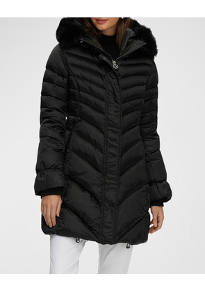 Apres-Ski Jacket With Detachable Toscana Lamb Hood Trim