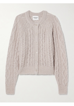 Marant Étoile - Ery Cable-knit Wool-blend Cardigan - Neutrals - FR34,FR36,FR38,FR40,FR42,FR44