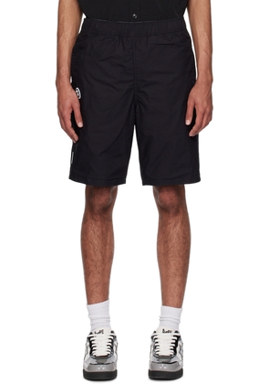 AAPE by A Bathing Ape Black Camouflage Reversible Shorts