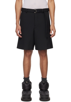 sacai Black Belted Shorts