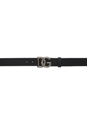 Dolce & Gabbana Black Lux Leather Belt