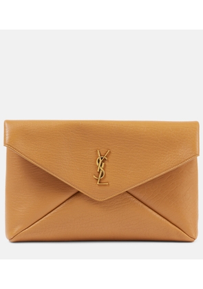 Saint Laurent Cassandre Large leather clutch