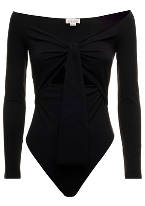 Alexander McQueen Stretch Fabric Body With Cut Out Inserts