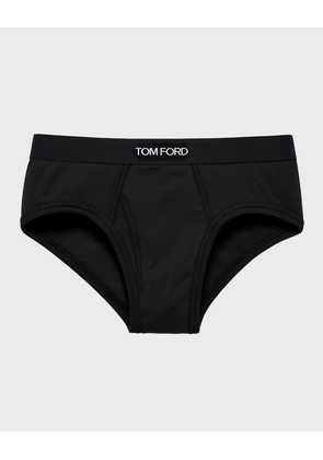 Men's Jacquard Logo Cotton Briefs