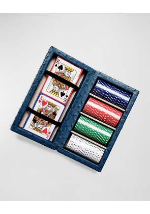 Poker Game Set with Vegan Leather Case