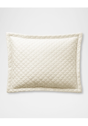 Quilted Sateen Argyle King Sham