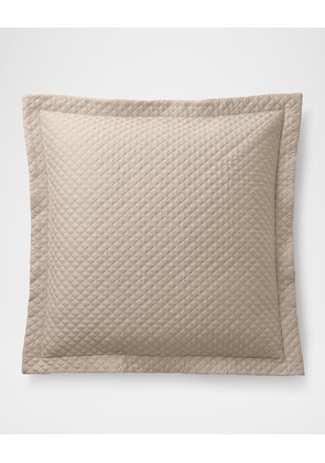 Quilted Sateen Argyle European Sham