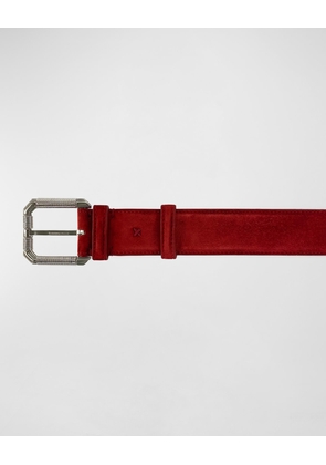 Men's Solid Suede Belt