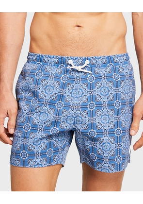 Men's Printed Swim Trunks