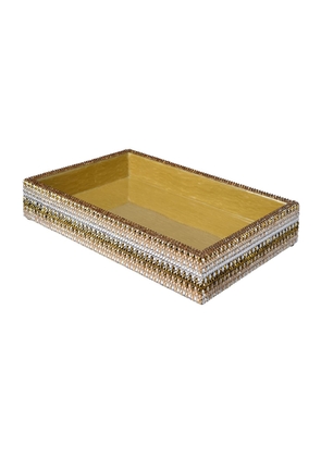 Biarritz Small Tray with Swarovski Crystals, Gold