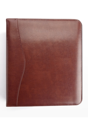 Personalized Leather 2' Ring Binder