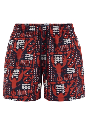 Vilebrequin Stretch Beach Shorts With Patterned Print