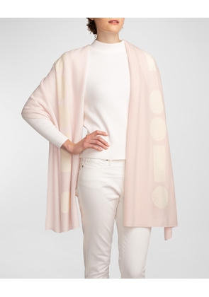 Morse Code Love Cashmere Knit Wrap