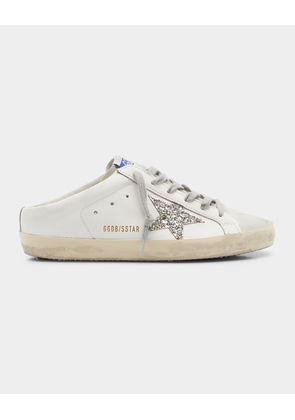 Superstar Leather Glitter Sabot Sneakers