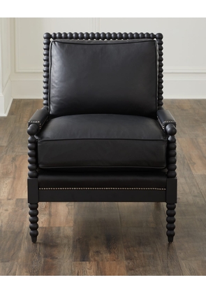 Graham Leather Spindle Chair