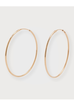 Rose Gold Circle Hoop Earrings