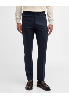 Men's Tonal Check Wool Pants