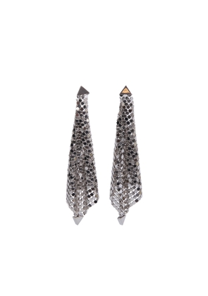 Paco Rabanne Silver Mesh Drop Earrings