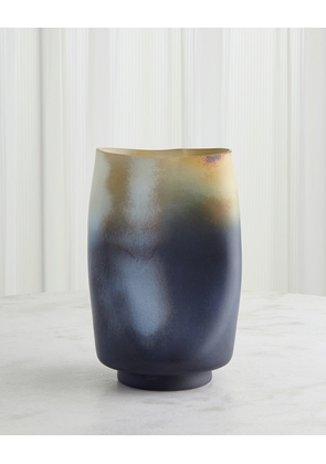 Indent Ceramic Vase, Small