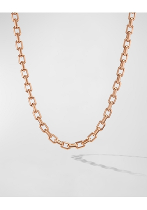 Men's Streamline Heirloom Link Necklace in 18K Rose Gold, 5.5mm, 20'L