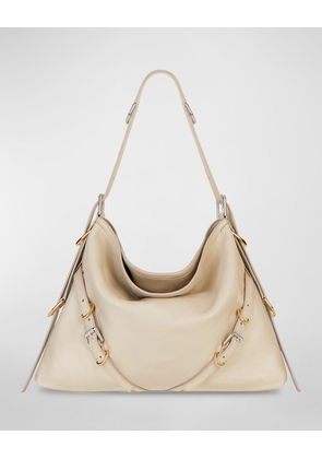 Voyou Medium Shoulder Bag in Tumbled Leather