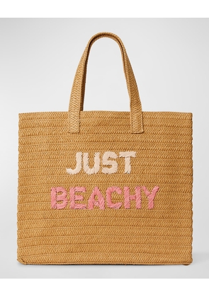 Just Beachy Straw Tote Bag