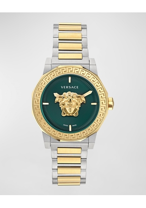 38mm Medusa Deco Watch with Bracelet Strap, Green