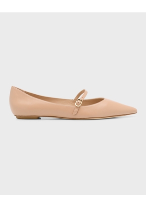 Emilia Leather Mary Jane Ballerina Flats