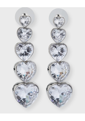 Minette Heart Cubic Zirconia Drop Earrings