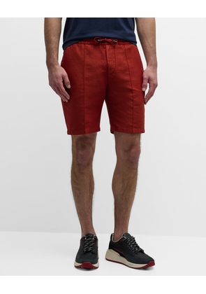 Men's Cotton-Linen Drawstring Shorts