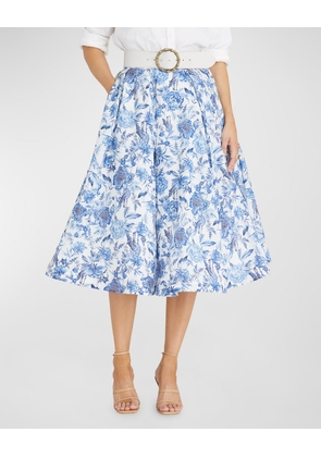 Azalea Katherine Belted Midi Skirt