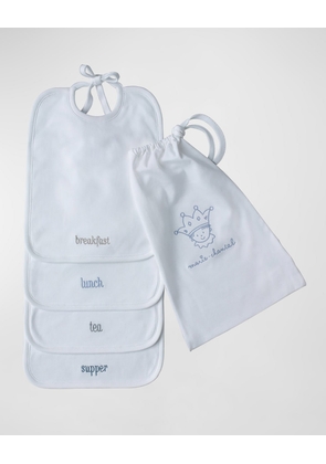 Kid's Embroidered Bib Set