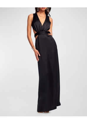 Milan Open-Back Empire Gown